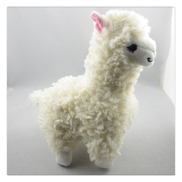 Cute Alpaca Plush Toy Creamy White Animal Children Doll 23cm High Very Cute And Suitable For A Girl To Make A Gift Hot Sale