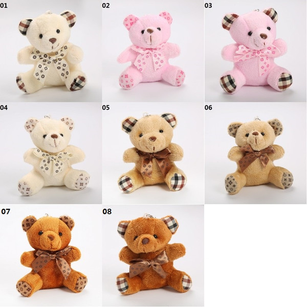 10cm Teddy Bear Plush Toys the Most Popular teddy plush KeyChain Toys Cartoon teddy bear key ring