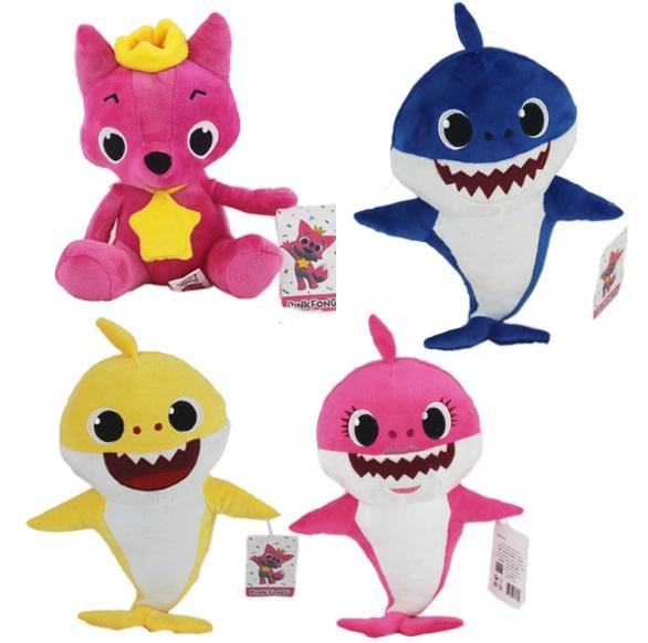 New 4 Style 26cm~32cm baby shark Stuffed plush dolls Cartoon sharks Action Figure Toys Kids Christmas Party Best Gifts