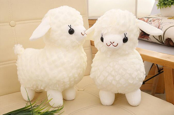 New cute white Alpaca Doll Plush toy, animal grass mud horse cloth doll household creative small gift