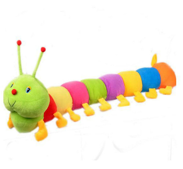 Cute colorful caterpillar design baby plush toys stuffed animals toys children gifts large insect doll