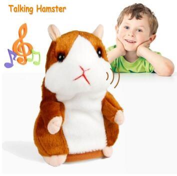 2018 Talking Hamster Mouse Pet Plush Toy Hot Cute Speak Talking Sound Record Hamster Educational Toy Stuffed Animals for Children Gift