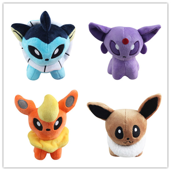 HOT 300PCS Cartoon Plush Toys Ball Stuffed Dolls Umbreon Eevee Espeon Jolteon Vaporeon Flareon Glaceon Leafeon MON toy Christmas gift 300