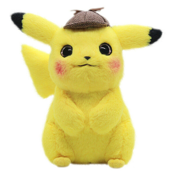 New arrival Detective Pikachu Cute Pikachu Plush kawaii Pendant Toys Dolls toys for Children