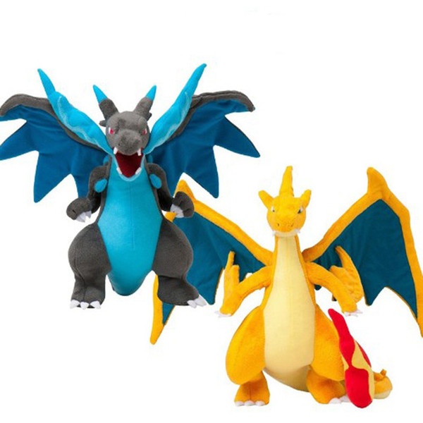 New 25cm CENTER Plush Doll Mega Charizard X Y pikachu plush toys Good Quality 10