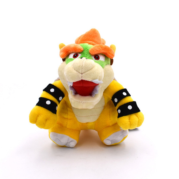 18cm 7inch Super Mario Plush Toys Bowser Dragon Dolls Brothers Bowser For Baby Birthday Gifts 