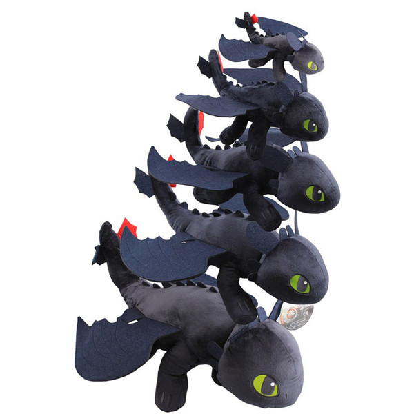 55cm Night Fury Plush Toy How To Train Your Dragon 2 Toothless Dragon Stuffed Animal Dolls