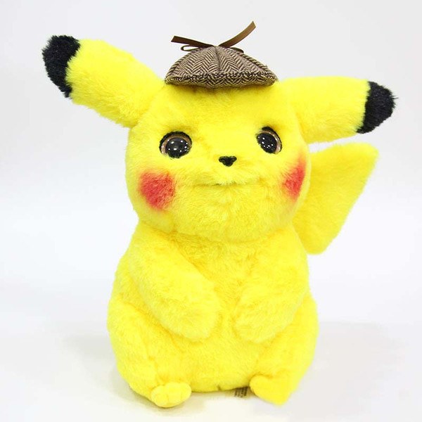 Japanese anime movie detective Pikachu Plush Toys High Quality Very Cute Plush Toys For Children's Gift