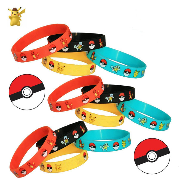 Children's Toys Magic Baby Cartoon Anime Peripheral Elves Silicone Bracelets Kids Wristband Pikachu Bracelets Wristband Silicone Bracelet