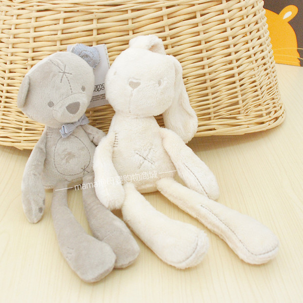 Wholesale-50cm Mamas Papas baby rabbit and 35cm bear sleeping comfort doll plush toys Millie Boris Smooth Obedient Sleep Calm