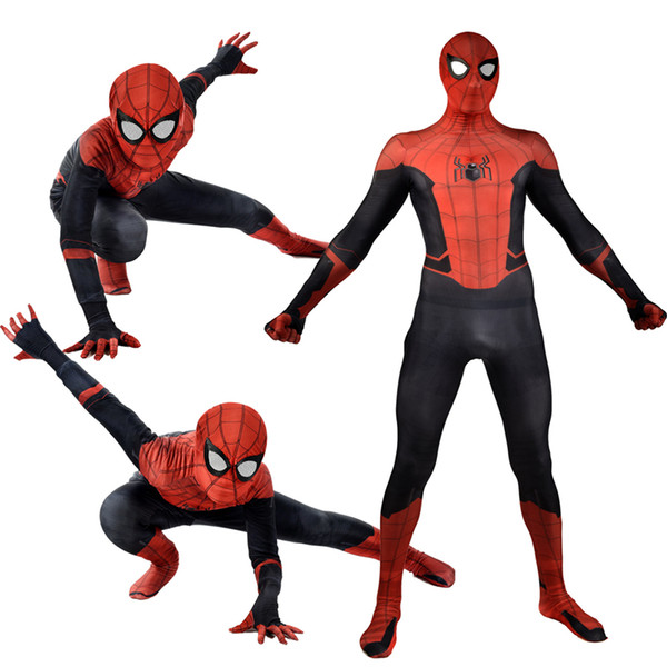 The new version of Spider-Man 2019 hero expedition cosplay one-piece tights to play clothing Marvel movie game