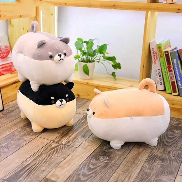 New 40-50cm Cute Shiba Inu Dog Plush Toy Stuffed Soft Animal Corgi Chai Pillow Christmas Gift for Kids Kawaii Valentine Present