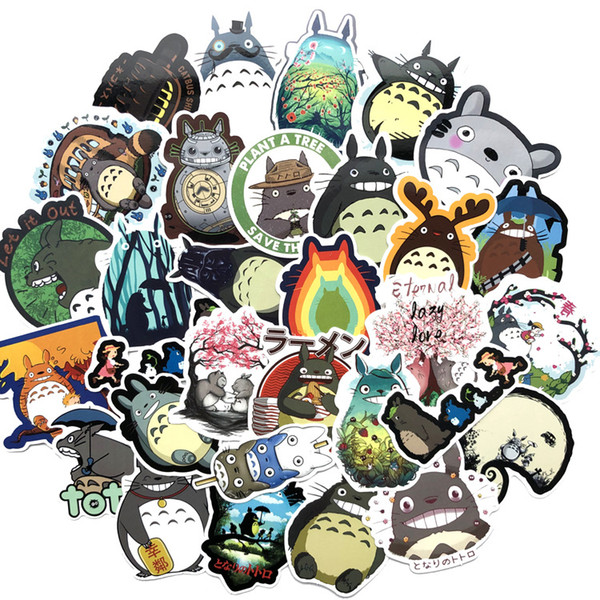 64 Pcs/Lot Japanese Movie My Neighbor Totoro Cute Stationery Stickers For Car Laptop Notebook Luggage Decal Fridge Skateboard