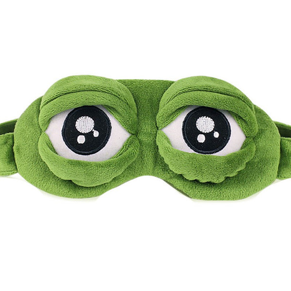 New Green Frog Cartoon Cute Eyes Cover The Sad 3D Eye Mask Cover Sleeping Rest Sleep Anime Funny Gift sleeping eye mask