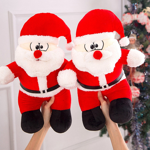 25cm 40cm Plush Toys Santa Claus Christmas party supply Plush Toy Doll Grab Doll Female Birthday Christmas Gift kids toys ZZA1546 100pcs