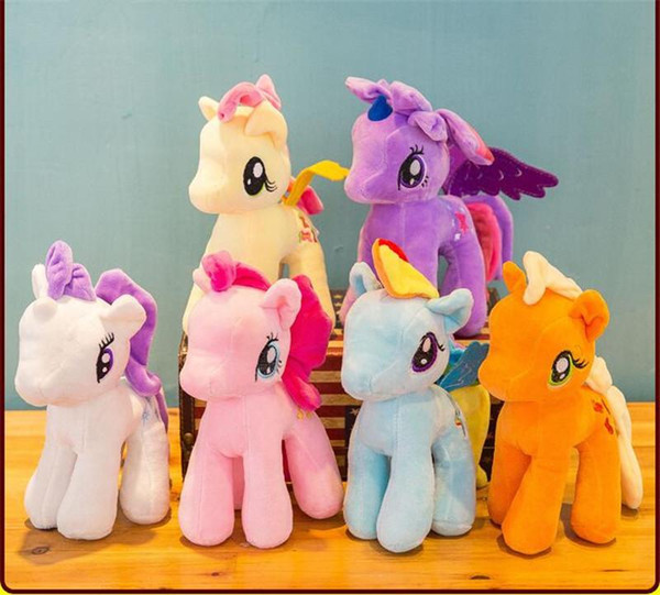 HOT plush toys 25cm stuffed animal Lovely the small Horse toys of Collectiond Edition PP Cotton toys As Gifts For Children gifts kids