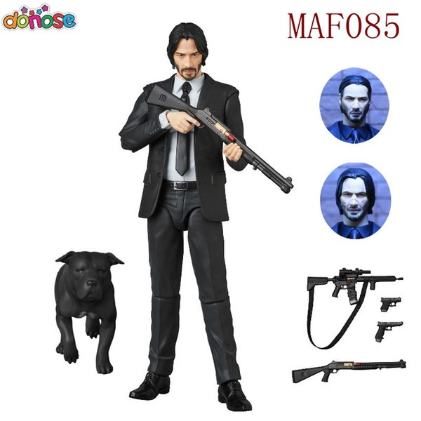 NEW Movie John Wick Keanu Reeves Mafex 070 /085 John Wick Action Figure Collection Model Kids Toy Doll