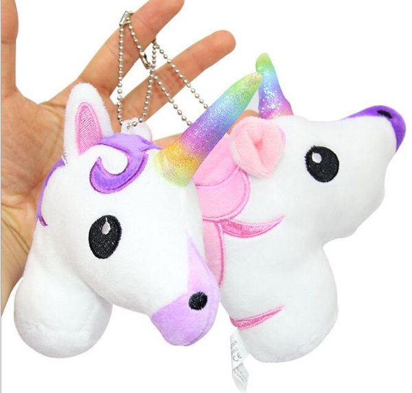 Newest Arrivals Hot Babies Unicorn Horse Keychain Keyring Bag Charm Pendant Color Lovely Small Pendant