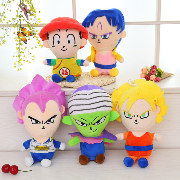 Dragon Ball Plush Son Goku Vegeta Son Gohan Piccolo Trunks Stuffed Plush Doll Soft Toy For Children 30cm