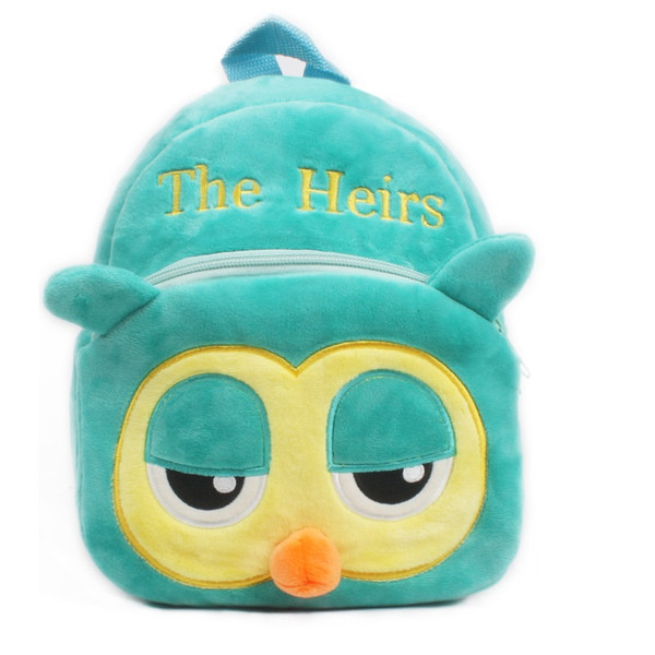 The heirs plush backpack Animal Owl baby school bags kindergarten boy girl baby student bags lovely Mochila