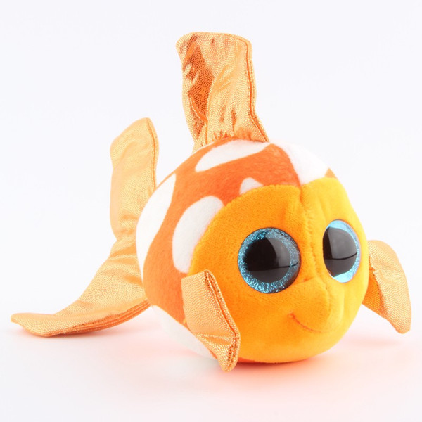 High quality 2019. Big eyesTy Beanie Boos Goldfish Plush Toy Doll, Christmas Gift