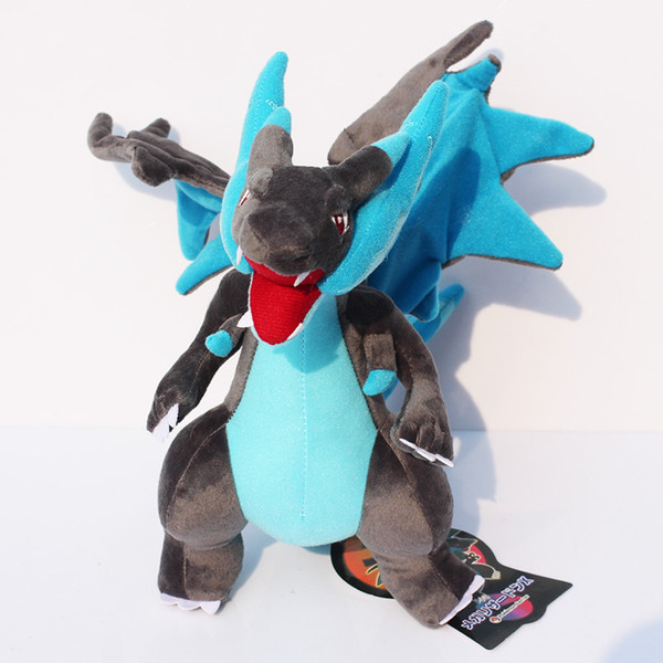 25cm Kawaii XY Mega Charizard Plush Toy Stuffed Doll With Tag Birthday Gift