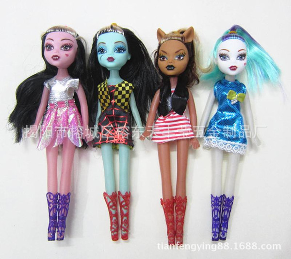 Monster High Dolls Action Figure dolls Toys Moveable Joint Body play house tools With retail boxes Christmas gifts for girls