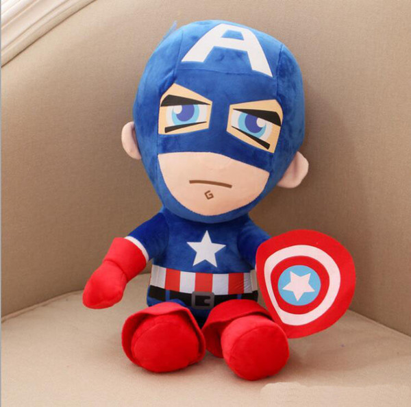 Avengers Plush toys The Avengers Iron Man Hulk Thor Spiderman Superman Captain America plush doll 30cm