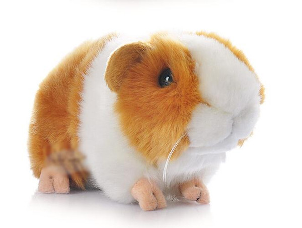 Wholesale- High Quality 18CM Kawaii Adorable Cute Pet Simulation Hamster Plush Toys Guinea Pig Animals Guinea Pig Doll Ornaments Gifts