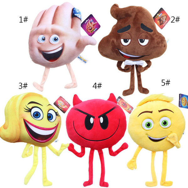 Newest Emoji Stuffed Animals Plus Doll 2017 Emoji Cartoon Character Plush Toys 20-25cm Kids Stuffed Soft Toy EMS Fast 