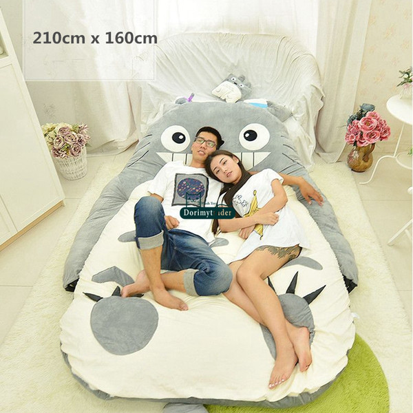 Dorimytrader quality pop anime totoro plush beanbag soft tatami sofa carpet mattress sleeping bag for Lover Kids gift decoration DY61851