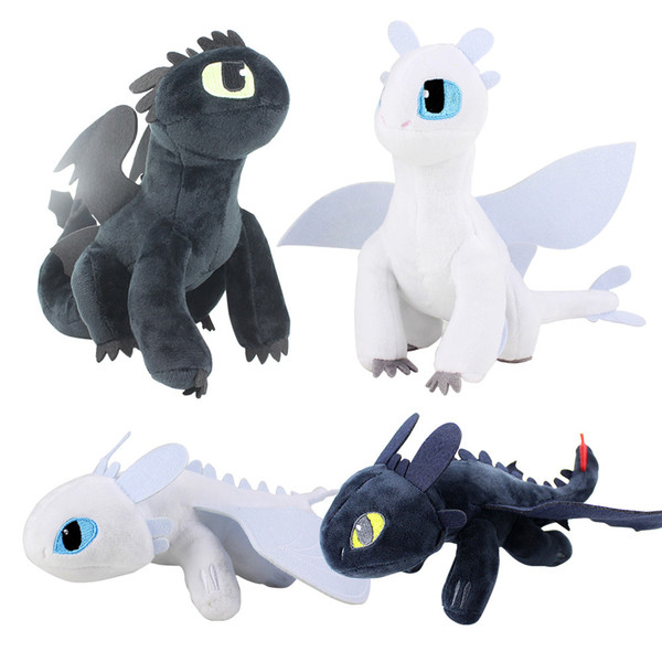 How to Train Your Dragon plush toys 19cm/23cm Night Fury Toothless Dragon plush doll soft Stuffed Animals EMS shipping C612