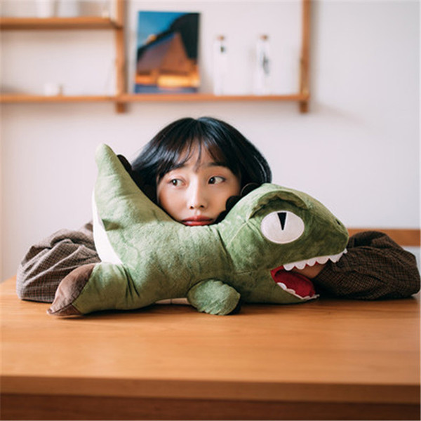 20180509 Dinosaur warm hand cover pillow creative doll plush toy rag doll nap pillow cute birthday gift for girl