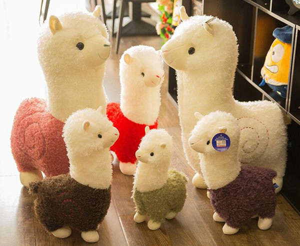 Dorimytrader 31'' / 80cm Lovely Alpaca kid Toy Large Stuffed Soft Plush Animal Sheep Alpaca Doll 6 Colors Nice Kids Gift 