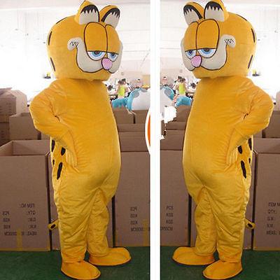 Garfield Mascot Costume Adult game Unisex Fancy Dress Outfits Cosplay Halloween