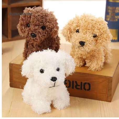 Quality 3Colors - Dog Plush Toys - 10CM height , Kid's Gift Plush Stuffed Dog toys , key chain Dog Plush dolls