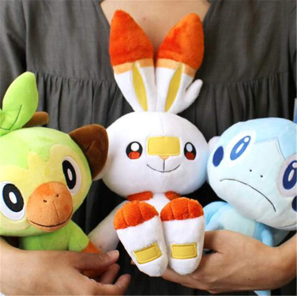 20cm Sword and shield gosanke plush Grookey Scorbunny Sobble stuffed doll Anime game peripheral plush toys