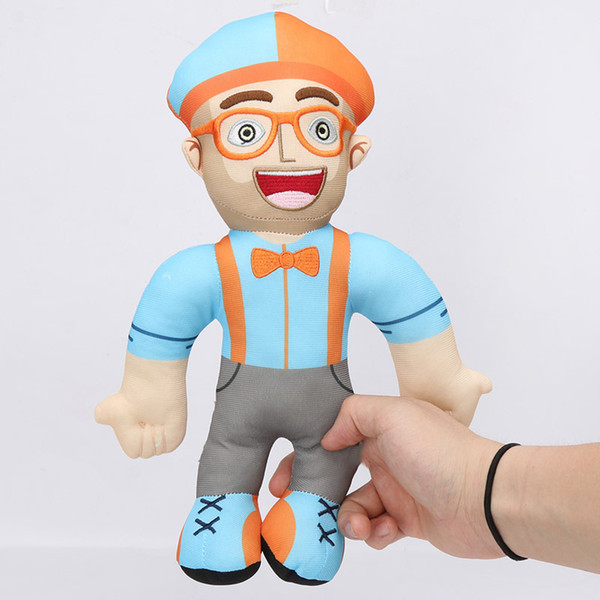 32cm Educational Videos for Kids Blippi Plush Toy Stuffed Toys doll Educational Kids gift Children Present