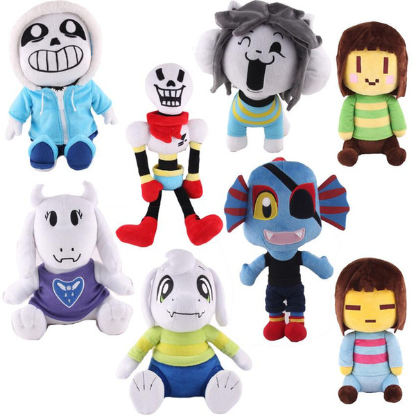 Wholesale-Undertale Frisk Chara Sans Asriel Napstablook Happstablook Toriel Temmie Undyne Stuffed Doll Plush Toy Kids Gifts