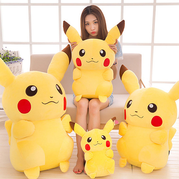 Best-selling Detective Pikachu Plush dolls 20cm 35cm 45cm Pikachu plush toys cartoon Stuffed animals toys soft best Gifts