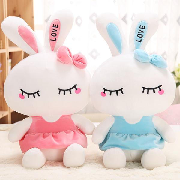 30cm Lovely Rabbit Plush Toy Soft Love Rabbit Toy 2 Styles Stuffed Animal Doll Gifts for Children and Girls kids toys