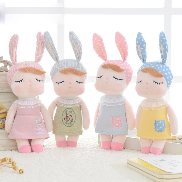 Metoo Doll Stuffed Toys Plush Animals Soft Baby Kids Toys for Children Girls Boys Kawaii Mini Angela Rabbit Pendant Keychain