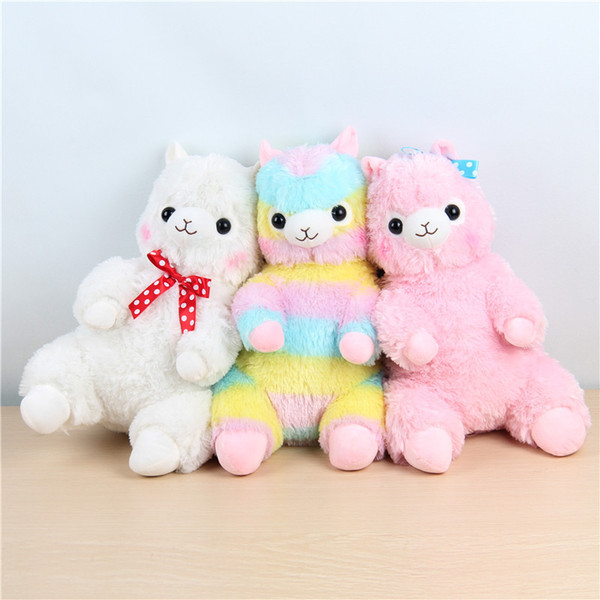 15cm Kawaii Japanese Rainbow Alpacasso Plush Sheep Toy Soft Plush Alpacasso Baby Plush Stuffed Animals Alpaca Gifts for Kids toys