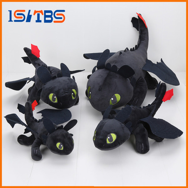 23-55cm Anime How to Train Your Dragon plush toys Toothless plush Night Fury Plush stuffed animal doll toy Christmas kids gift