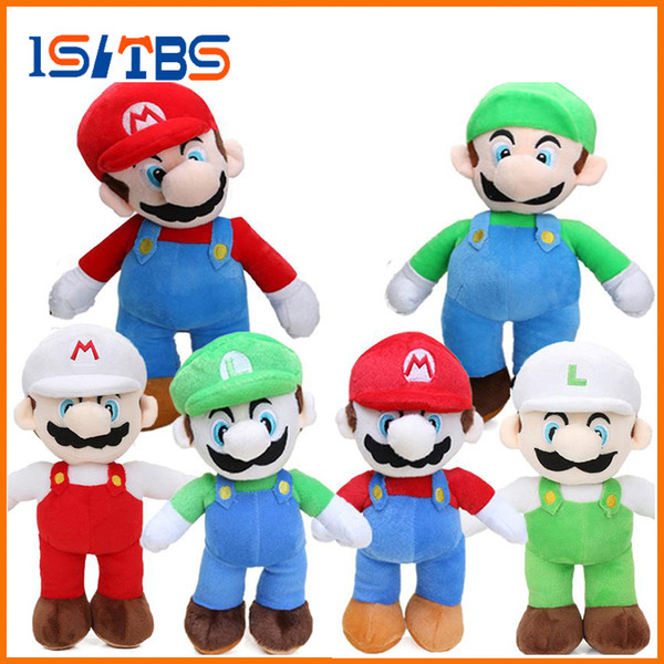 6styles Game 25cm Super Mario Bros Luigi Yoshi Soft Plush Toys Cosplay Figure Runing Yoshi Animal Dolls Toys Peluches bebe