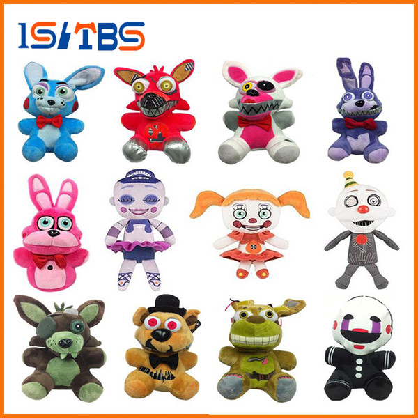 New toys! 18cm FNAF Bear Foxy stuffed toys Cartoon Movie Five Nights At Freddy plush doll