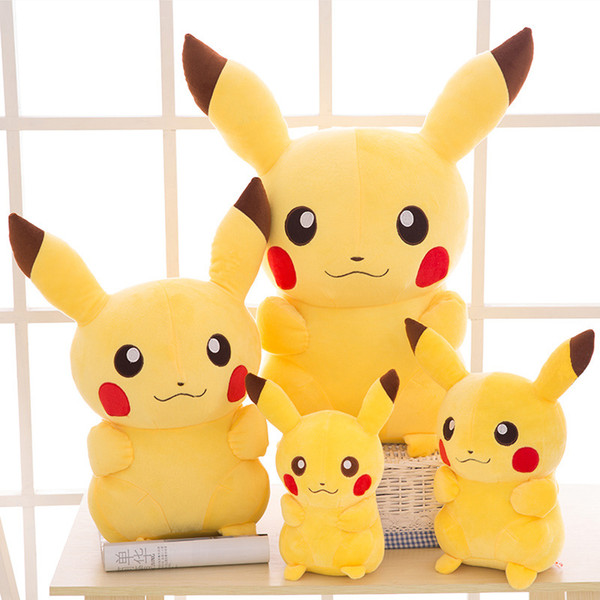 Best-selling Detective Pikachu Plush dolls 45cm Pikachu plush toys cartoon Stuffed animals toys soft best Gifts