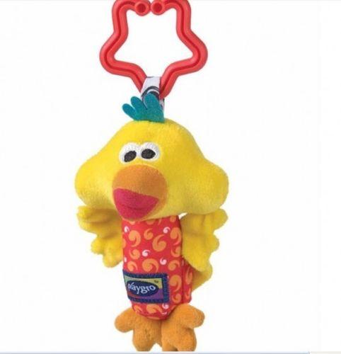 Cute Baby Crib Stroller Toy Chick Dog Cow Soft Plush infant Doll Mobile Bed Pram kid Animal Hanging Ring