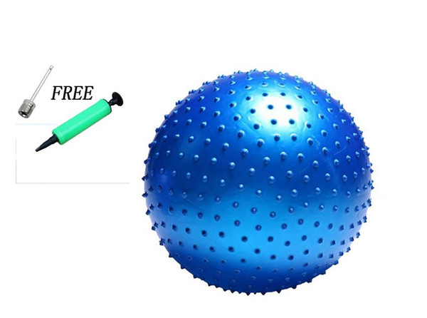 Yoga Explosion-proof Fitness Ball Toys 55cm Outdoor Fun Sport, thicken massage ball prick balls Gym Balance Fitball 55CM