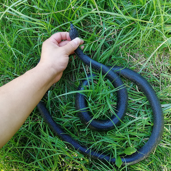 50pcs/lot Environmental protection weird simulation soft rubber whole person rubber toy false snake dhl free